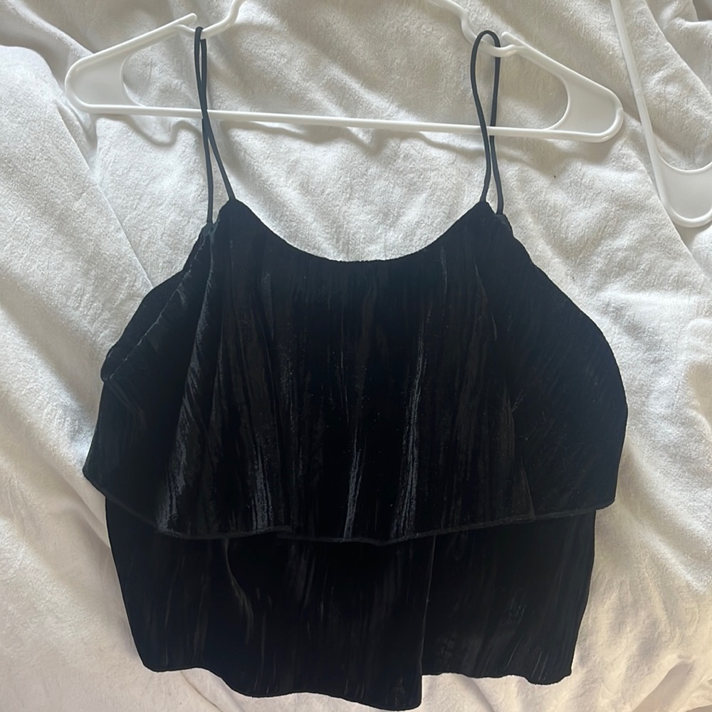 Velvet Crop Top